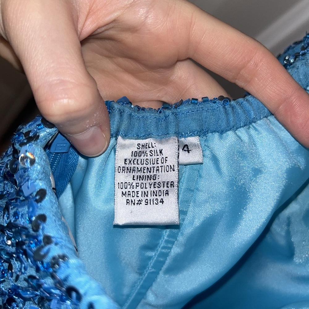 Scala Strapless Sequin Dress - image 5